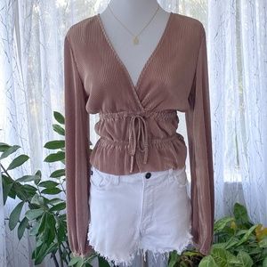 Zara - Long-sleeve Blouse